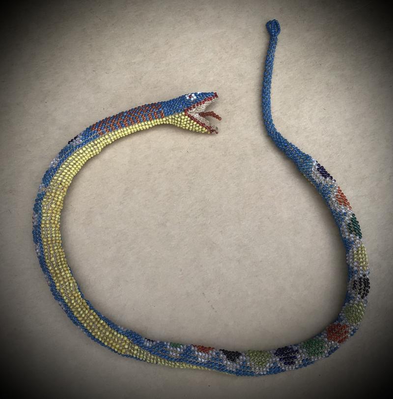 Turkish WW1 POW Made Bead Snake.