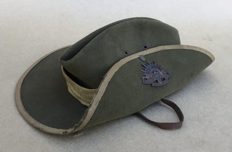 Australia WW2 Army Slouch Hat - 1942 Dated
