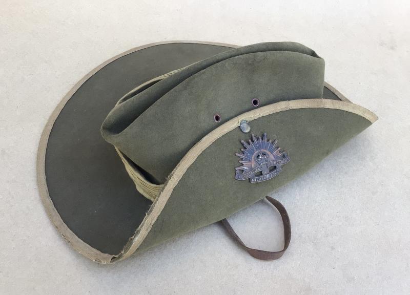 Australia WW2 Army Slouch Hat - 1942 Dated