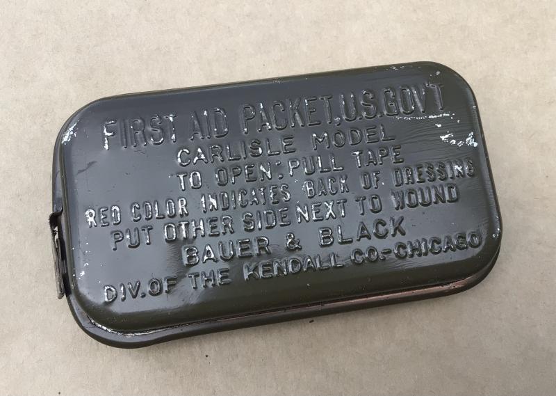 US WW2 First aid Packet- Carlisle Model