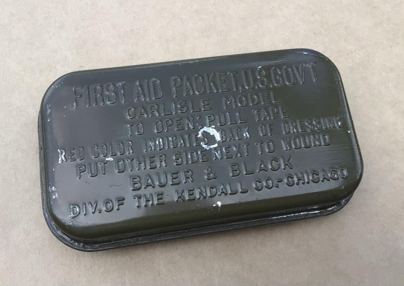 US WW2 First aid Packet- Carlisle Model