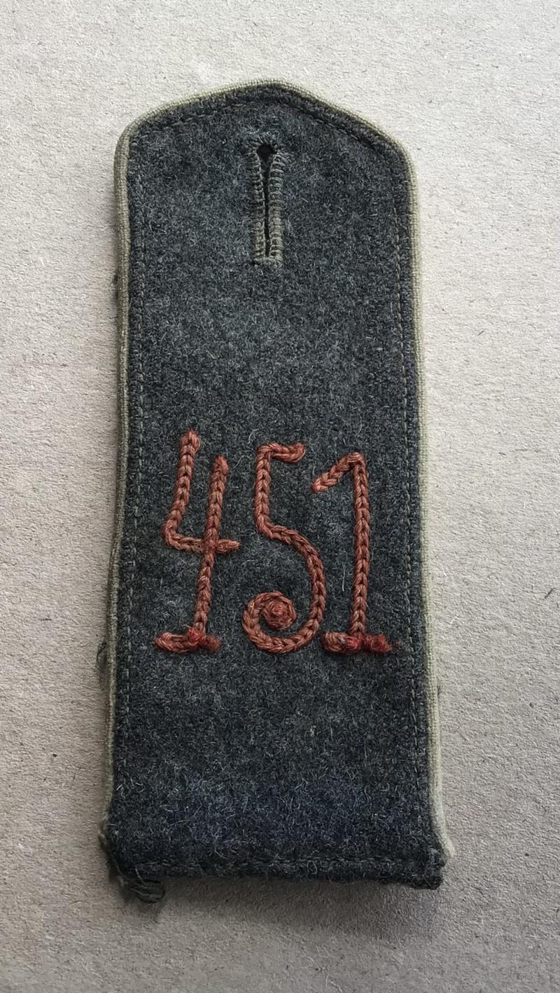 WW1 German Other Ranks Field Grey Shoulder Strap