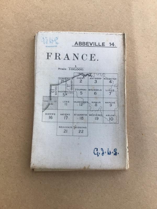 British WW1 Trench Map - France (Abbeville 14)