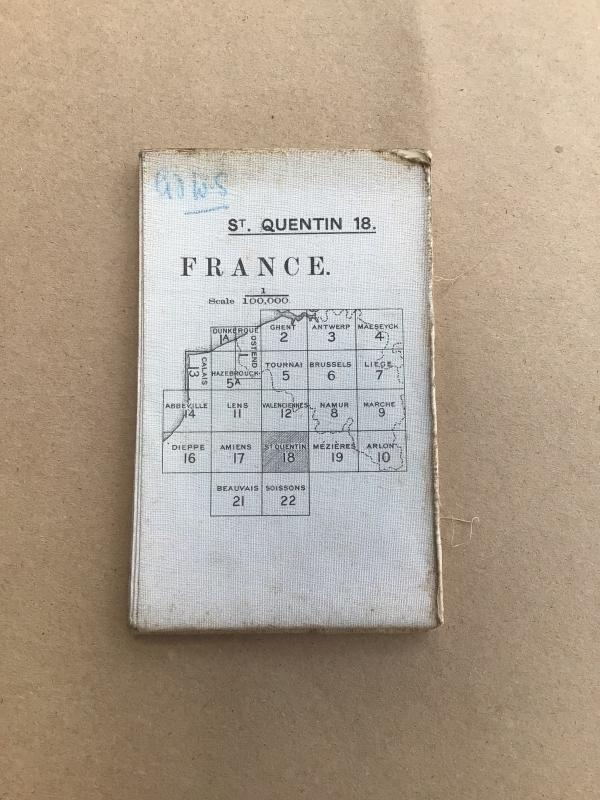British WW1 Trench Map - France (St. Quentin 18)