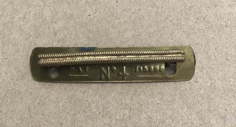 British Commonwealth  WW1 “The Wounded Stripe No.4”. Two piece badge.