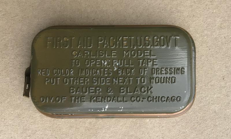 US WW2 First aid Packet- Carlisle Model.