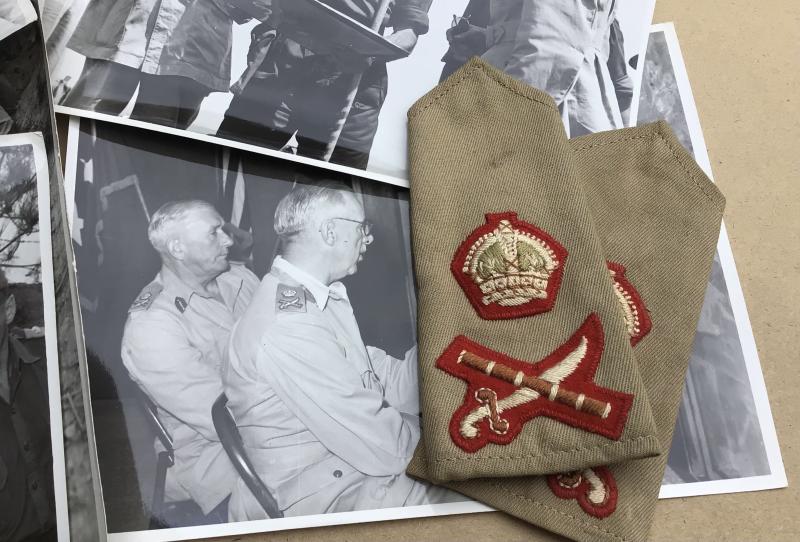 The Korean War Period Rank Insignia Worn By Lieutenant General Sir Sydney Rowell