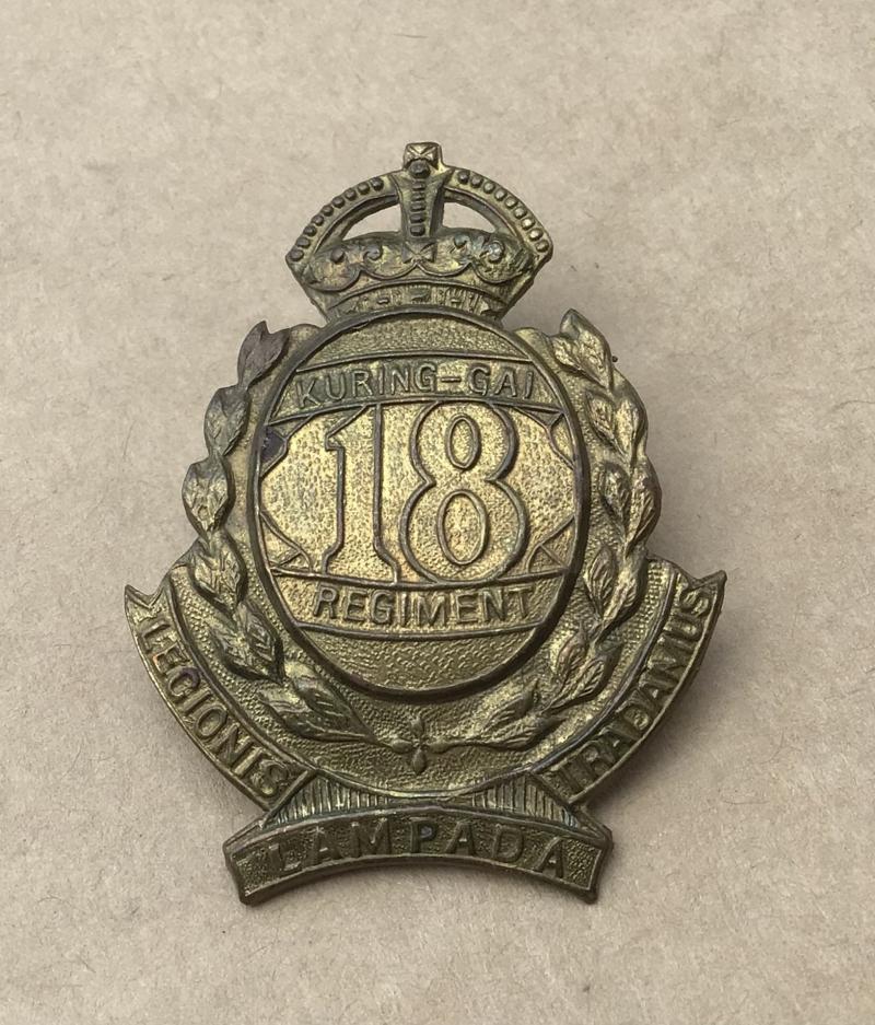 1930-42 18th Infantry Battalion Hat Badge.