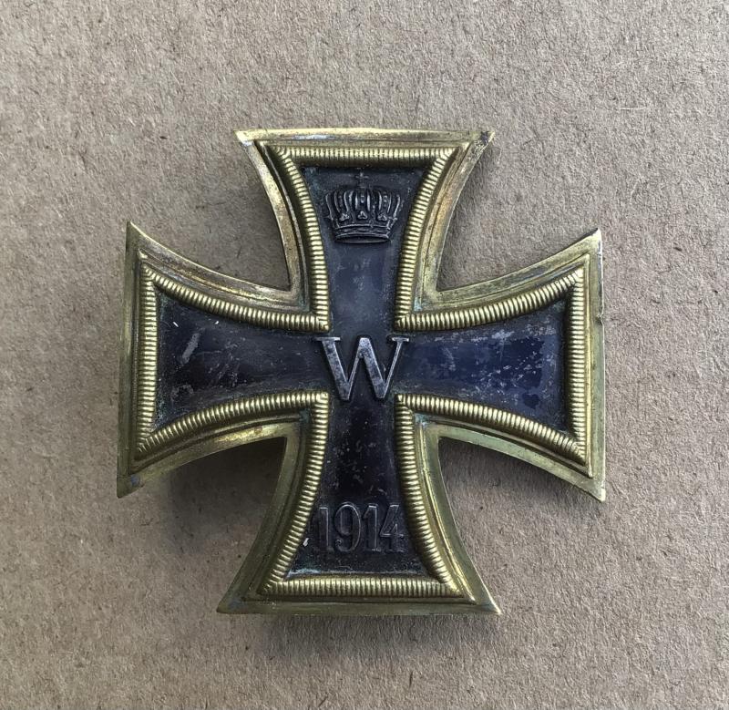 German WW1 1914 Iron Cross 1st Class- Kaiserliche Marine Issue