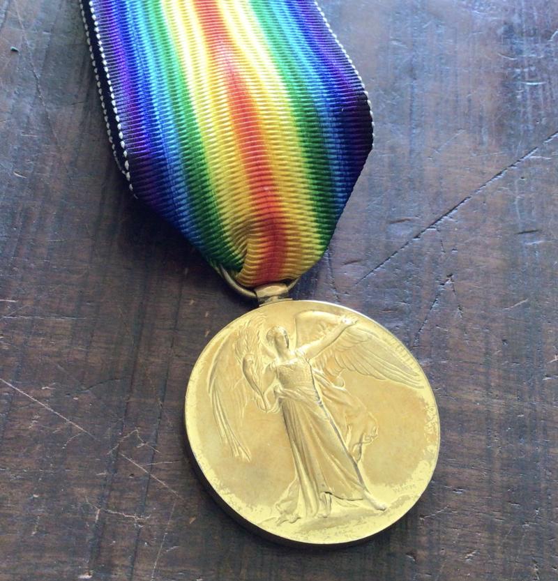 British WW1 Victory Medal - Name Errased