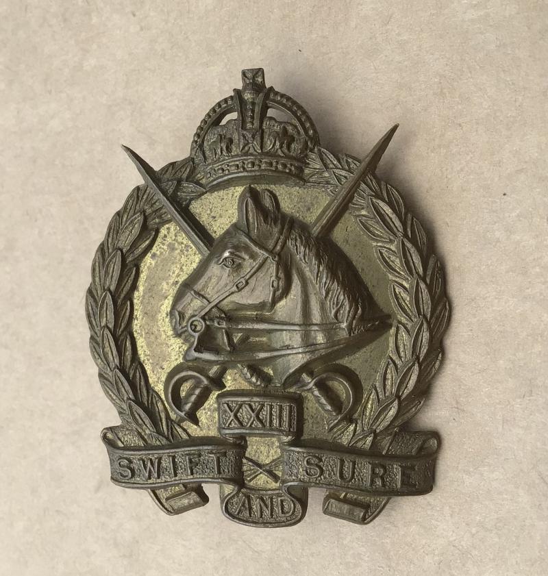 1930-42 23rd Light Horse Regiment Hat Badge