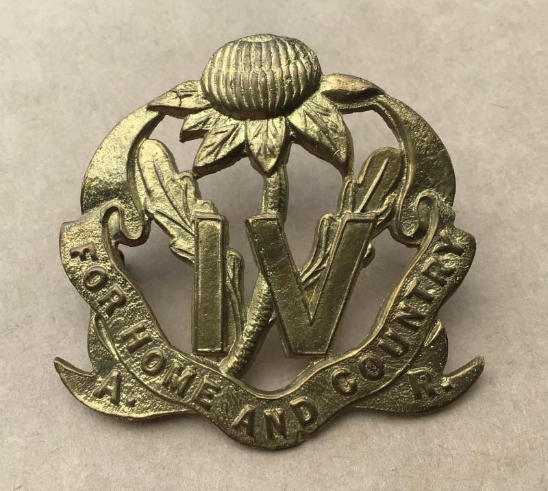 1930-42 4th Infantry Battalion Hat Badge.
