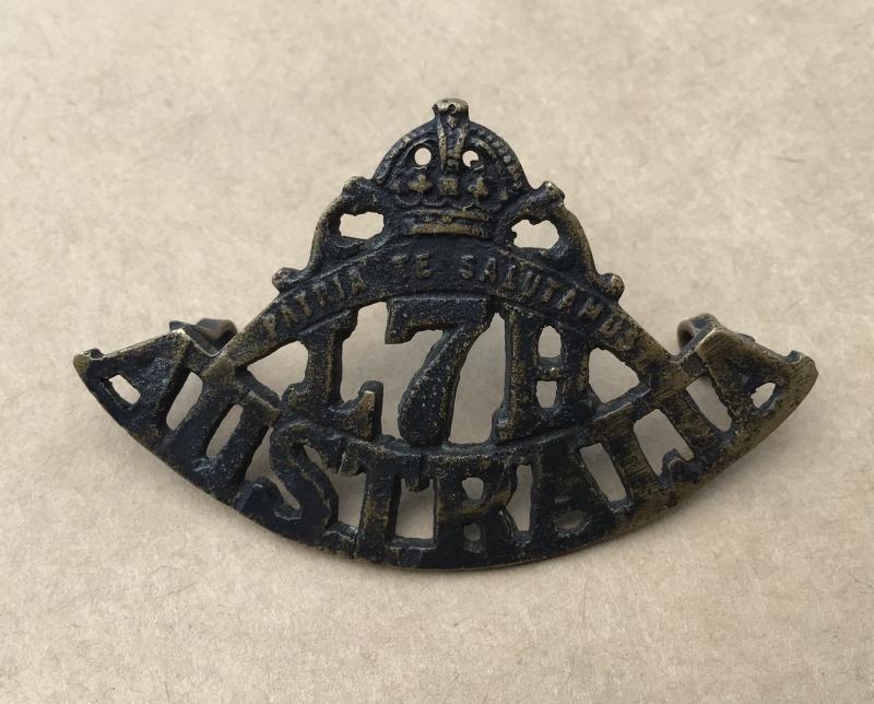 WW1 1912-18 Unofficial 7th Light Horse Regiment Hat Badge.