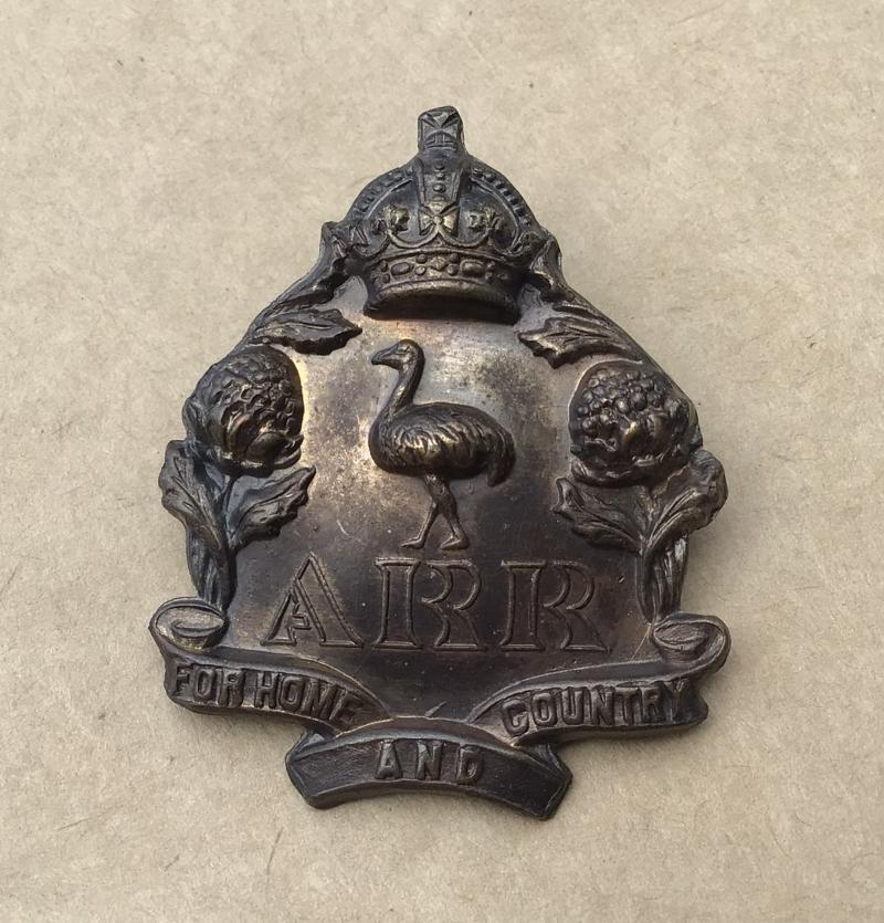 1900-1912 The Australian Rifle Regiment Hat Badge.
