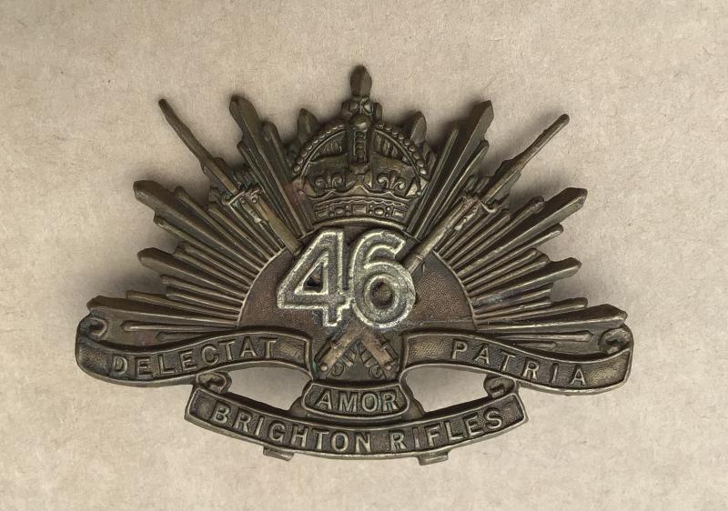 1930-42 46th Infantry Battalion Hat Badge
