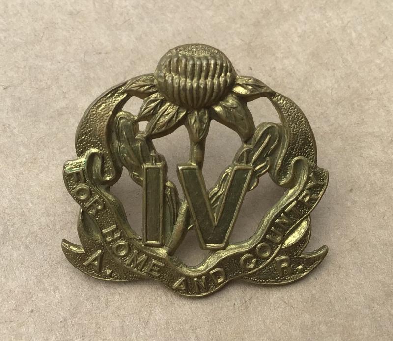 1930-42 4th Infantry Battalion Collar Badge.