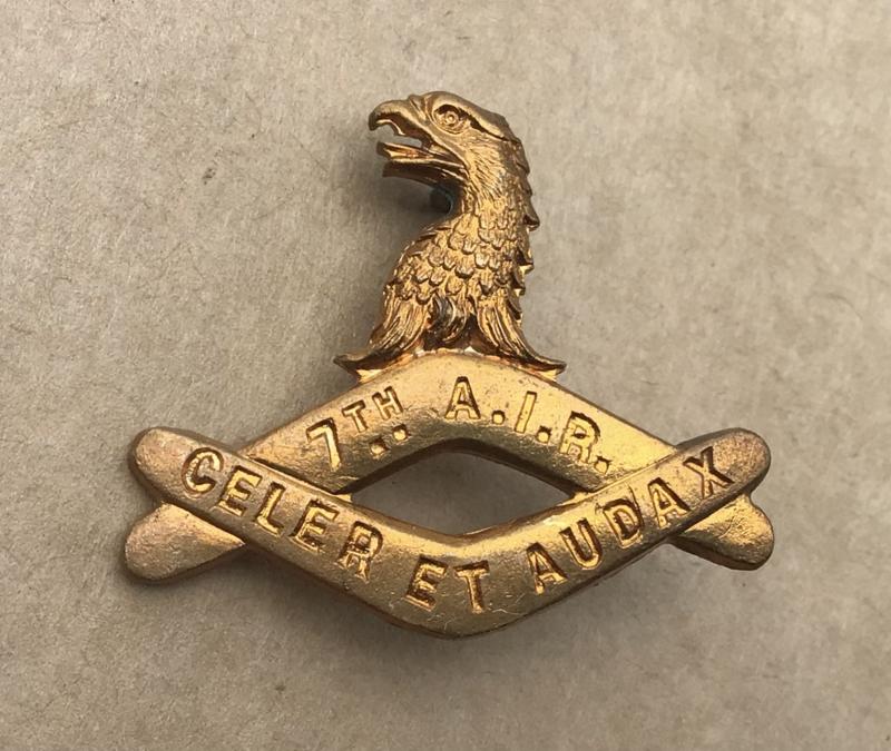 1900-1912 7th Australian Infantry Battalion Collar Badge