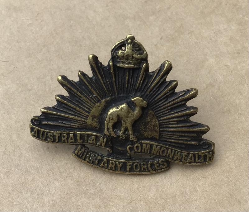 1912-18 WW1 Australian Camel Corps Collar Badge.