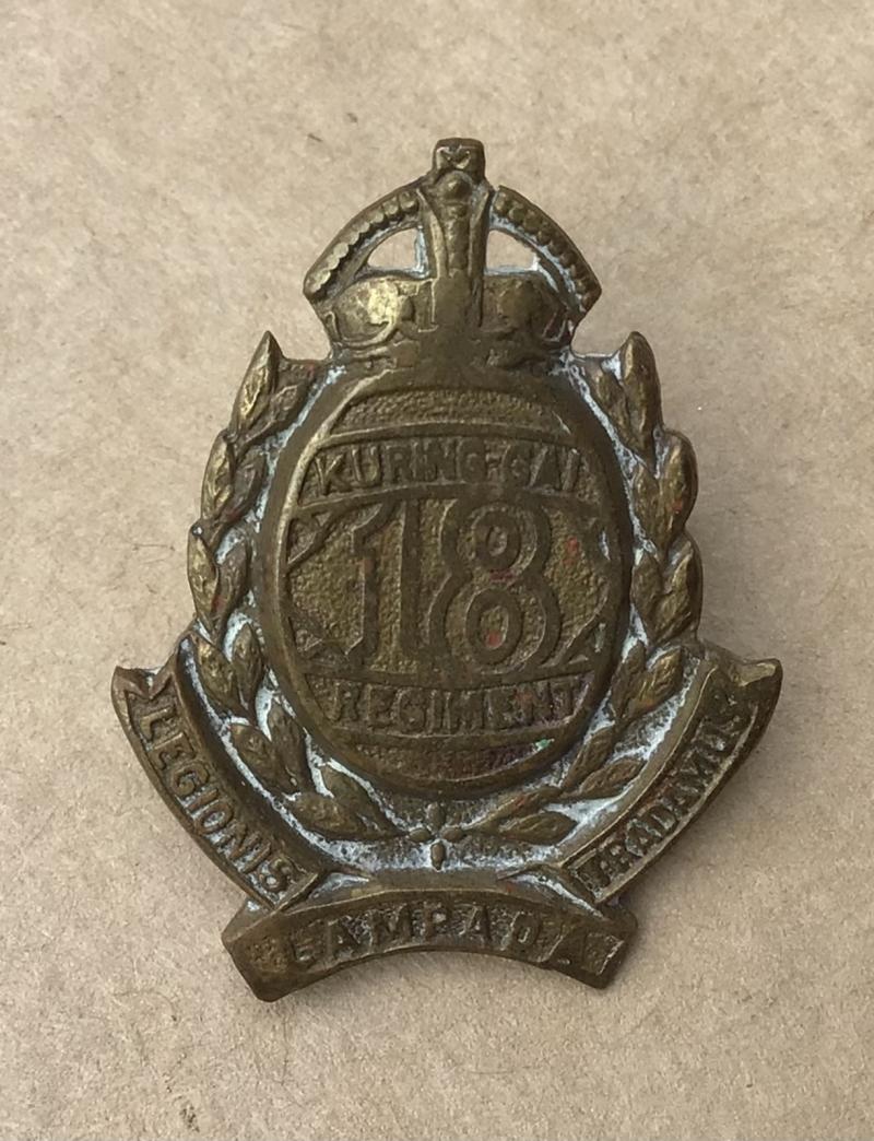 1930-42 18th Infantry Battalion Collar Badge