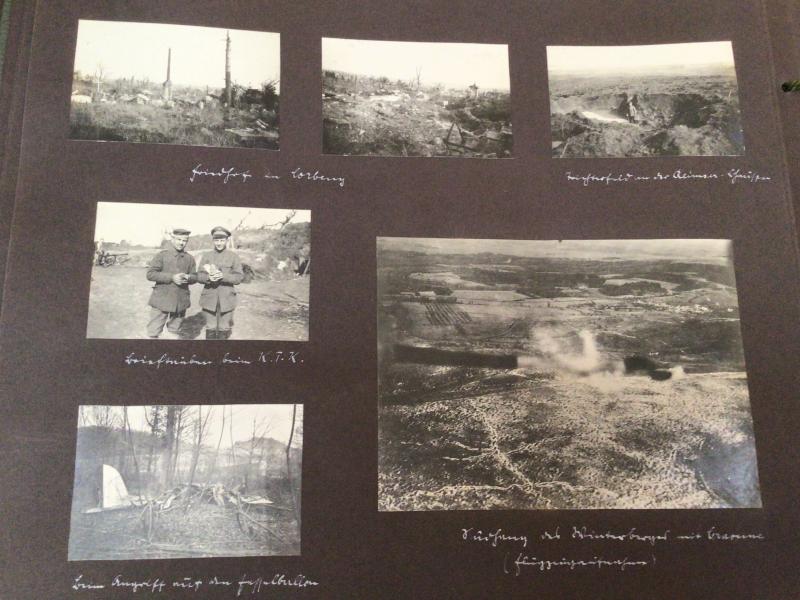 German WW1 Officers Private Photo Album - Tanks- Aircraft