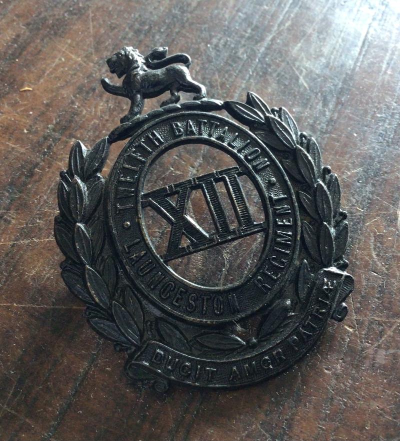 1930-42 12th Infantry Battalion Hat Badge