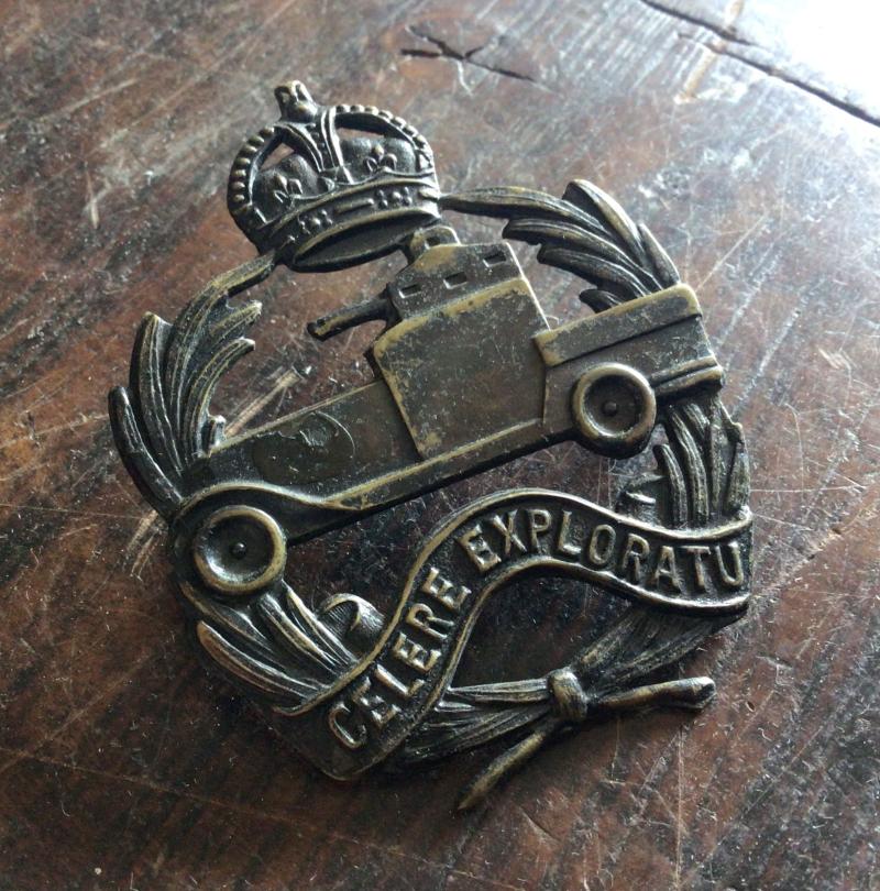 1930-42 1st Armoured Car Regiment Hat Badge