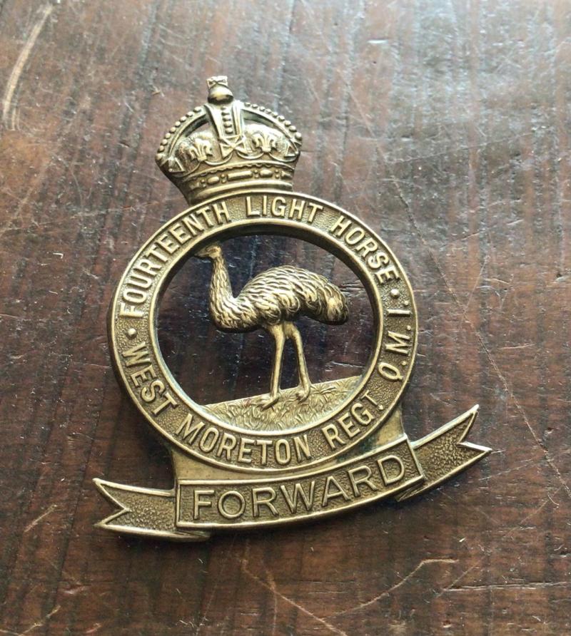 1930-42 14th Light Horse Regiment Hat Badge