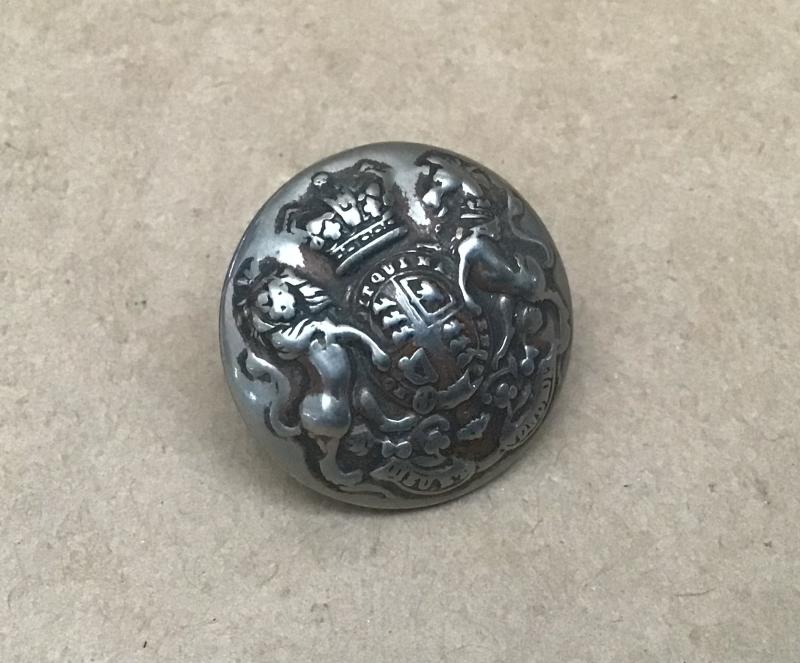 British /Australian White Metal General Service QVC Button