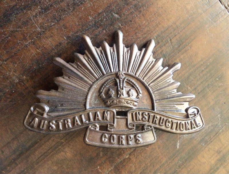 1930-42 Australian Instructional Corps Hat Badge