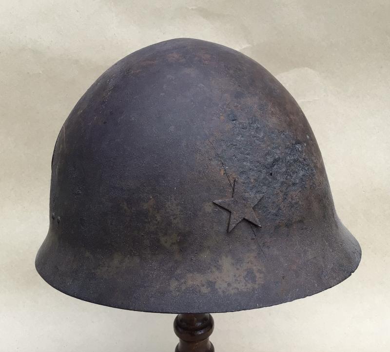 WW2 Battle Damaged Relic Japanese Type 90 Helmet