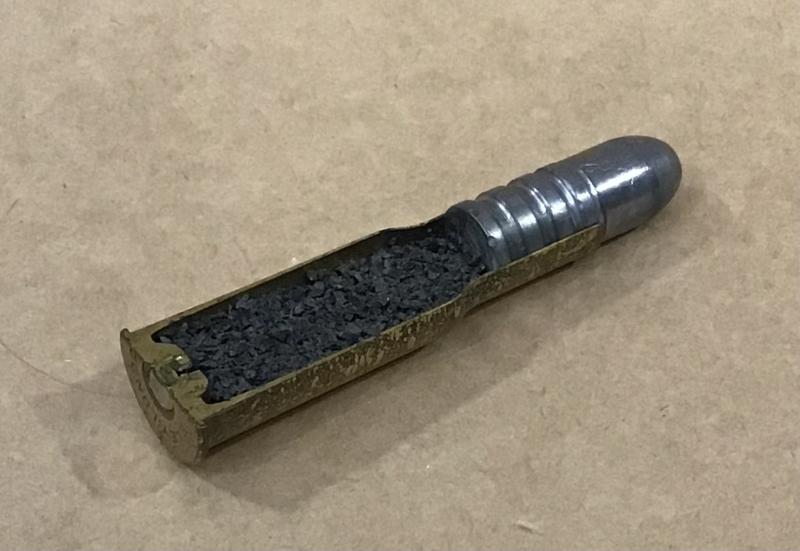 A “Cut Away” .577/450 Martini–Henry is a black powder, centrefire rifle cartridge