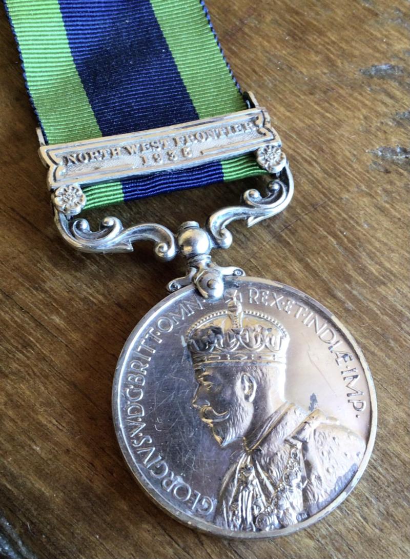 GB India Service Medal 1908-35  to Highland Light Infantry