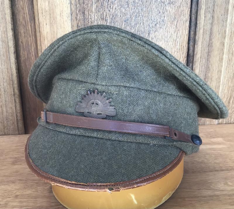 Australia WW2 Army Other Ranks Service Dress Visor Cap