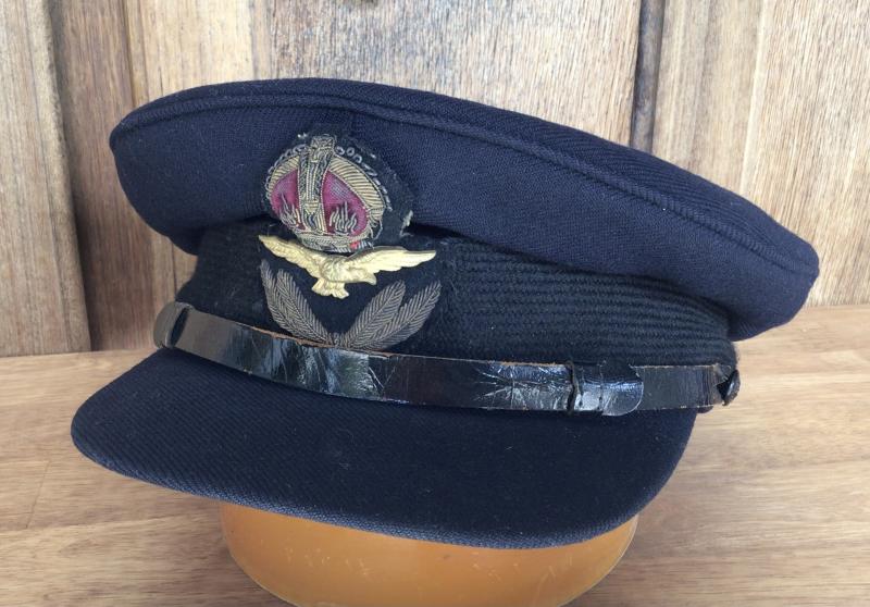 Australia WW2 British Made RAAF Officers Visor Cap